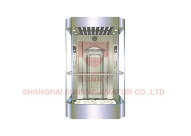 elevador da observação 2000kg com a cabine de vidro completa da forma quadrada