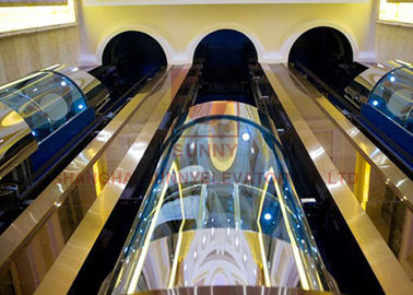 Linha fina de alta velocidade do elevador do panorama do semicírculo de aço inoxidável para o elevador do passageiro