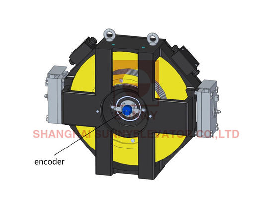 Carga Gearless da máquina 1.75m/S 1050kg da tração do motor do elevador IP40