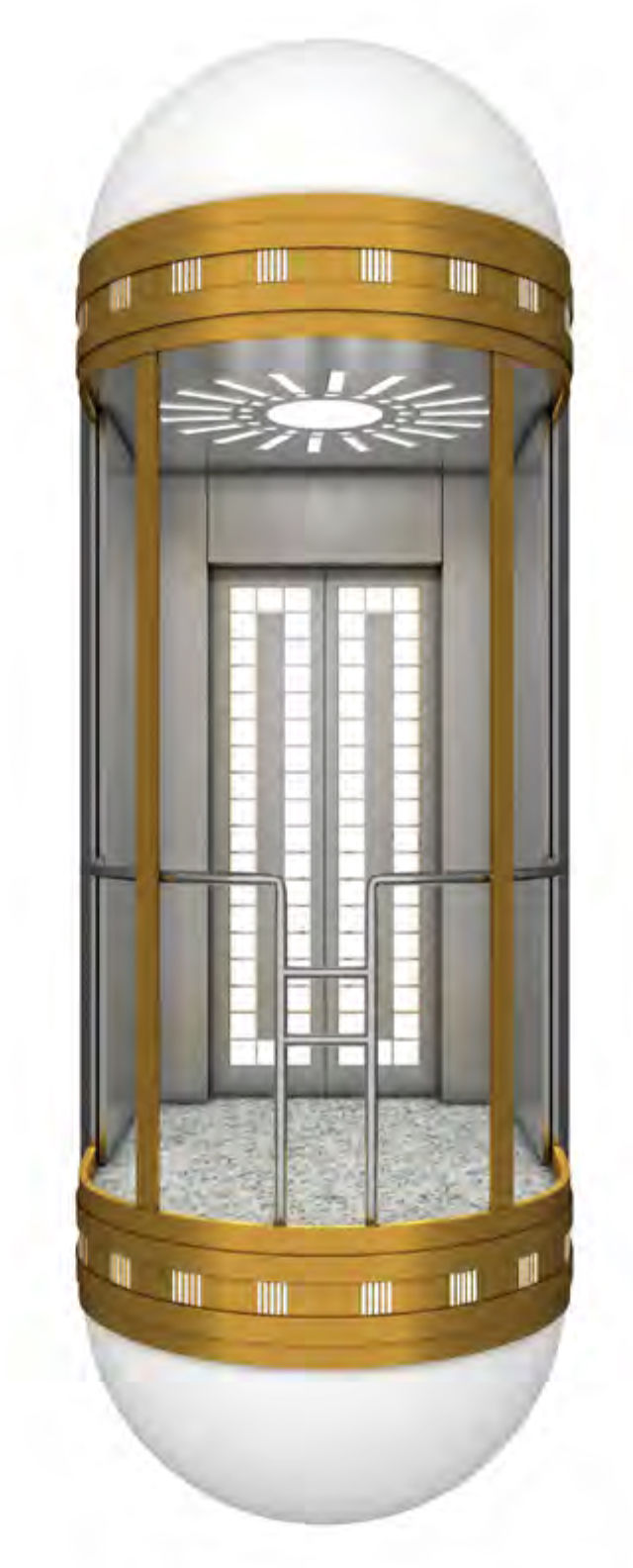 Elevador Sightseeing 2 do passageiro do elevador do elevador panorâmico da fonte da fábrica