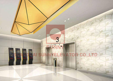 Carregue o elevador de alta velocidade do elevador do passageiro de 630~1600kg MRL menos espaço