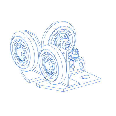 Semi-Elastic Roller Guide Shoe Lift Safety Devices With 10/16mm Width Of Guide Rails