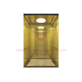 Da parede de madeira do folheado do projeto do elevador do passageiro da série de SN-CD espelho de vidro