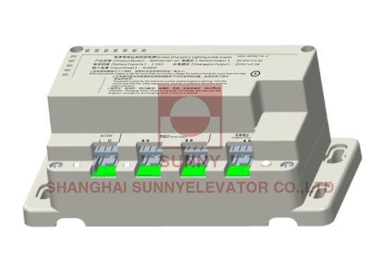 Componentes de segurança de elevador de material plástico 12V 2.2AH para iluminação de emergência