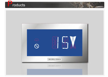 16 / 24 exposições horizontais mordidas do LCD do elevador de 7 polegadas com logotipo personalizado
