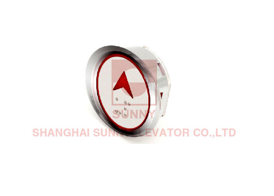 Elevador Up Button com estrutura de aço inoxidável, DC 12-36V e iluminação LED brilhante