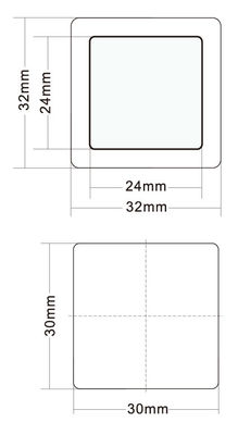 Home Elevator Push Button com ABS Base Metal Circle Frame DC 12-36V Voltagem e 32mm Tamanho