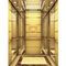 Pintado modelando a decoração clara acrílica do projeto inoxidável da cabine do elevador do ouro