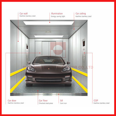 Grande do elevador de alta velocidade do carro do espaço/carga operação simples compacta para o automóvel