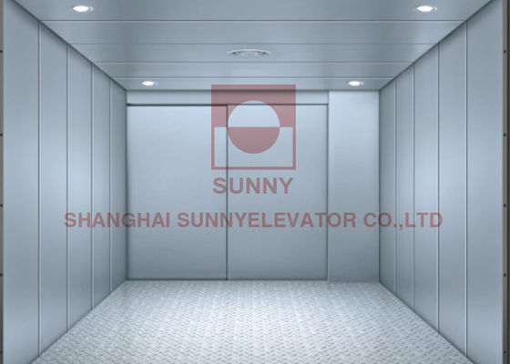 elevadores Gearless de salvamento de Roomless da máquina do frete do espaço 1000kg